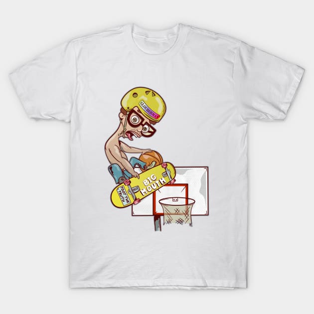 Andrew Glouberman playing Basketball T-Shirt by mailboxdisco